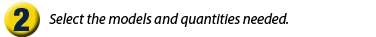 Select the Medmark model and quantity